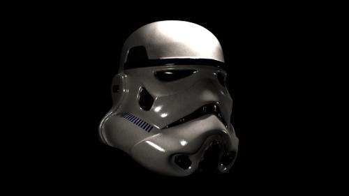 Stormtrooper Helmet Textured preview image